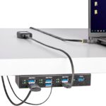 StarTech.com 7-Port Managed USB Hub with 7X USB-A, Heavy Duty with Metal Industrial Housing, ESD & Surge Protection, Wall/Desk/Din-Rail Mountable, USB 3.0/3.1/3.2 Gen 1 5Gbps, TAA