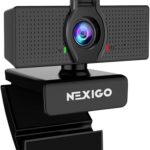 NexiGo N60 1080P Webcam with Microphone, Software Control & Privacy Cover, USB HD Computer Web Camera, Plug and Play, for Zoom/Skype/Teams, Conferencing and Video Calling