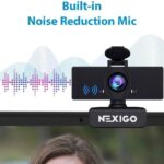 NexiGo N60 1080P Webcam with Microphone, Software Control & Privacy Cover, USB HD Computer Web Camera, Plug and Play, for Zoom/Skype/Teams, Conferencing and Video Calling