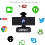 NexiGo N60 1080P Webcam with Microphone, Software Control & Privacy Cover, USB HD Computer Web Camera, Plug and Play, for Zoom/Skype/Teams, Conferencing and Video Calling