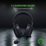 Razer BlackShark V2 X Gaming Headset: 7.1 Surround Sound – 50mm Drivers – Memory Foam Cushion – For PC, PS4, PS5, Switch – 3.5mm Audio Jack – Black