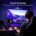 NexiGo N680E Pro, 4K UHD Streaming Webcam with Ring Light, PDAF Autofocus, 1080P@60FPS, 2 Noise Canceling Mics, Privacy Cover, USB Camera for Zoom/Teams/Twitch/Google Meet