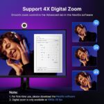 NexiGo N680E Pro, 4K UHD Streaming Webcam with Ring Light, PDAF Autofocus, 1080P@60FPS, 2 Noise Canceling Mics, Privacy Cover, USB Camera for Zoom/Teams/Twitch/Google Meet