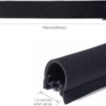 JOTO 4 Pack Cable Management Sleeve, 19-20 Inches Cord Organizer System with Zipper for TV Computer Office Home Entertainment, Flexible Cable Sleeve Wrap Cover Wire Hider System -Black