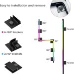 Vetroo LED Strip for PC, 21.7-inch 5V 3-Pin ARGB Light Bar, Chassis Lighting for Aura SYNC, Gigabyte RGB Fusion, MSI Mystic Light Sync with 8 Bracket