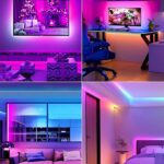 TV LED Lights, 11.5ft LED Lights for 32-55 Inch TV, RGB TV Backlight Behind with Remote, Music Sync Bluetooth APP Control Strip Lights USB Powered for Bedroom, PC, Gaming Monitor