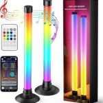 Led Light Bar with Music Sync, Color Changing TV Backlight App & Remote Control, IC+RGB & W Smart RGB Light Bar, USB Powered Led Lights for TV, PC Room Monitor Backlight Gaming Accessories
