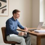 Upgraded Deeper Desk Cup Holder with 360° Rotation, Clamp Mount Design, Metal Office & PC Gaming Desk Accessories,Hidden Adjustable Drink Holder for Arm Chair,Coffee Cup