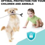 AGPTEK White Cable Sleeve Cover, 2 Pack 5ft – 1.2 inch Desk Cord Organizer Cable Hider, Home Office Wire Management Computer TV Wire Loom Tubing, Pet Proof Cord Protector, from Cat Dog Chewing, White