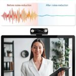 1080P Webcam with Microphone, Full HD Video Calling Web Camera, HD Light Correction Streaming Webcam for Zoom/Skype/Teams, Plug and Play PC Camera Web cam for Windows & Mac