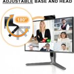 1080P Webcam with Microphone, Full HD Video Calling Web Camera, HD Light Correction Streaming Webcam for Zoom/Skype/Teams, Plug and Play PC Camera Web cam for Windows & Mac