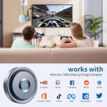 Wireless HDMI Display Dongle Adapter, Wireless Transmitter, Streaming Media Video/Audio/File HDMI Wireless Extender from Laptop, PC, Smartphone to HDTV Projector Monitor
