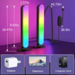 BASON LIGHTING Smart Light Bars, RGB-ICW Smart Led Lights with Music Sync, Bluetooth RGB Desk Light, Gaming Lights for PC, TV, Mood Lighting, USB Powered for Room Decoration.