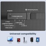 Portable Monitor, 16 Inch FHD 1200P, Horizontal/Vertical Monitor, Plug & Play, Built-in Speakers & Headphone Jack, Travel Monitor for Laptop with Premium Smart Cover