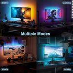 Monitor Backlight for Win PC – Gaming Light Strip with Upgraded Software (Required), 6.5ft LED Strip Sync to 19-32 Inch Screen, Enhanced Color Matching & Immersive Lighting for Games/Movies/Music