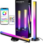 TJOY Smart Light Bars, Gaming Lights for Desk, 14 Inches, RGB Light Bar, TV Backlight with Music Sync and Scene, 60 Lumens, Ambient Lighting for PC, Game, RGB Desk Lighting(Black)