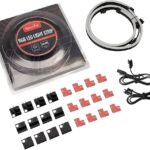 NEON Addressable RGB PC LED Strip, 2×15.7inch WS2812 RGB Rainbow Magnetic ARGB Strip for 5V 3-pin Aura SYNC, Gigabyte RGB Fusion, MSI Mystic Light Sync, with 12pcs Strong Magnetic Brackets