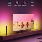 Govee RGBIC Light Bars, 15 Inches WiFi TV Backlight Suitable for 45-70 inch TVs, Smart Light Bars with Multiple Placement Options, Work with Alexa and Google Assistant, Black