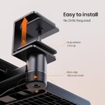 Klearlook Keyboard Tray Under Desk with 360° Rotation, Ergonomic Computer Keyboard & Mouse Tray 25″W×11.02″D Sit Stand Desk Keyboard Holder w/Wrist Rest & Storage Drawer (Height is not Adjustable)