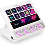 Macro Pad, Streaming Deck Stream Controller Soundboard Keypad, Programmable Keys USB Shortcut Keyboard for Gamer Streamer, Audio Mixer for OBS, YouTube, Office Desk Setup, PC, Mac