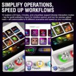 Macro Pad, Streaming Deck Stream Controller Soundboard Keypad, Programmable Keys USB Shortcut Keyboard for Gamer Streamer, Audio Mixer for OBS, YouTube, Office Desk Setup, PC, Mac