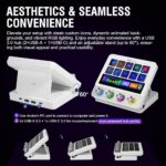 Macro Pad, Streaming Deck Stream Controller Soundboard Keypad, Programmable Keys USB Shortcut Keyboard for Gamer Streamer, Audio Mixer for OBS, YouTube, Office Desk Setup, PC, Mac