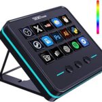 VSDINSIDE Macro Keypad, Stream Controller Deck Gaming Streaming Shortcut Keyboard, 18 Programmable Keys Customizable Visual AI Pad USB Soundboard for OBS, YouTube, Desk Office Setup, Laptop, PC, Mac