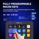 VSDINSIDE Macro Keypad, Stream Controller Deck Gaming Streaming Shortcut Keyboard, 18 Programmable Keys Customizable Visual AI Pad USB Soundboard for OBS, YouTube, Desk Office Setup, Laptop, PC, Mac