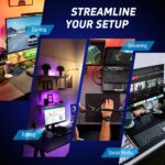 VSDINSIDE Macro Keypad, Stream Controller Deck Gaming Streaming Shortcut Keyboard, 18 Programmable Keys Customizable Visual AI Pad USB Soundboard for OBS, YouTube, Desk Office Setup, Laptop, PC, Mac