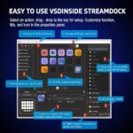 VSDINSIDE Macro Keypad, Stream Controller Deck Gaming Streaming Shortcut Keyboard, 18 Programmable Keys Customizable Visual AI Pad USB Soundboard for OBS, YouTube, Desk Office Setup, Laptop, PC, Mac