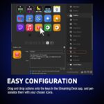 VSDINSIDE Macro Keypad, Stream Controller Deck Gaming Streaming Shortcut Keyboard, 18 Programmable Keys Customizable Visual AI Pad USB Soundboard for OBS, YouTube, Desk Office Setup, Laptop, PC, Mac