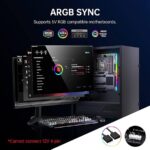 AsiaHorse ARGB Light Strip for Motherboard, 24 Independent Addressable RGB, 5V 3-pin Aura Sync, Lightsaber-X Led PC Parts Kit Compatible with Micro-ATX