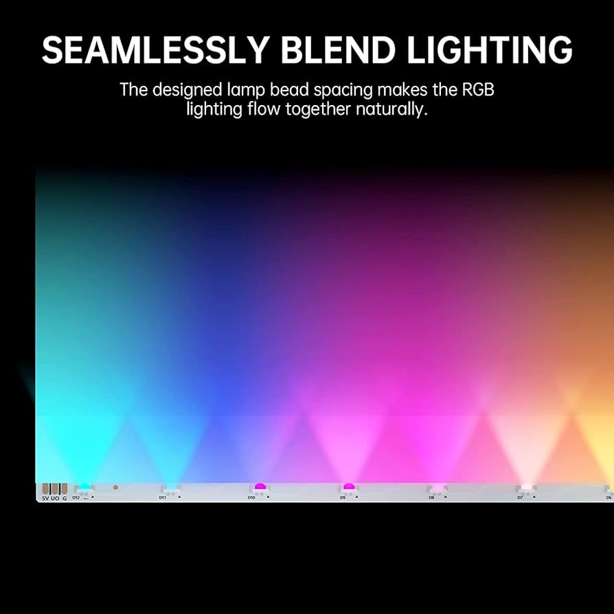 AsiaHorse ARGB Light Strip for Motherboard, 24 Independent Addressable RGB, 5V 3-pin Aura Sync, Lightsaber-X Led PC Parts Kit Compatible with Micro-ATX