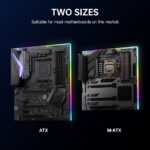 AsiaHorse ARGB Light Strip for Motherboard, 24 Independent Addressable RGB, 5V 3-pin Aura Sync, Lightsaber-X Led PC Parts Kit Compatible with Micro-ATX