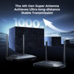 Wireless HDMI Transmitter and Receiver 4K 30HZ, 1000 FT, HDMI Loop-Out, IR Extend, Dual Cooling Systems, 9 Channels, 1 TX to 3 RXS, Streaming from STB, PC, DVD, CCTV to TV, Projector, Monitor