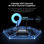 Wireless HDMI Transmitter and Receiver 4K 30HZ, 1000 FT, HDMI Loop-Out, IR Extend, Dual Cooling Systems, 9 Channels, 1 TX to 3 RXS, Streaming from STB, PC, DVD, CCTV to TV, Projector, Monitor