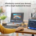 j5create AeroDrop CrossLink Wireless Dongle – Instant Share Files, Photos, Keyboard, Mouse, and Screen Between iPhone/iPad/Android and Windows Computer (JUAW22)