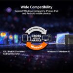 j5create AeroDrop CrossLink Wireless Dongle – Instant Share Files, Photos, Keyboard, Mouse, and Screen Between iPhone/iPad/Android and Windows Computer (JUAW22)