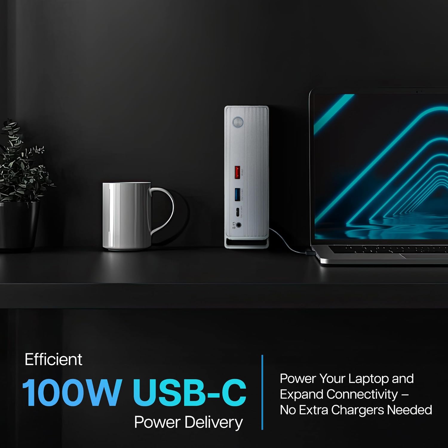 VisionTek VT7100 11in1 Docking Station Triple Monitor 4k – x2 HDMI, x1 DisplayPort, 100W PD Port, x4 3.1 USB-A, x2 USB-C, Audio Jack, & Ethernet – Compatible with Laptops and PC