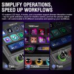 Macro Pad, Streaming Deck Stream Controller Soundboard Keypad, Programmable Keys USB Shortcut Keyboard for Gamer Streamer, Audio Mixer for OBS, YouTube, Office Desk Setup, PC, Mac