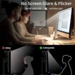 Monitor Light Bar, Fit for Curved/Flat Monitor, Eye-Care USB Reading LED Task Lamp with Touch Control, No Screen Glare Dimmable Desk Lamp Computer Monitor Light Bar for Screen Home Office