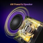 Divoom TimeBox Evo — Pixel Art Bluetooth Speaker with 16×16 LED Display APP Control – Cool Animation Frame & Gaming Room Setup & Bedside Alarm Clock- Black