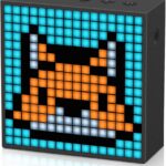 Divoom TimeBox Evo — Pixel Art Bluetooth Speaker with 16×16 LED Display APP Control – Cool Animation Frame & Gaming Room Setup & Bedside Alarm Clock- Black