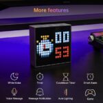 Divoom TimeBox Evo — Pixel Art Bluetooth Speaker with 16×16 LED Display APP Control – Cool Animation Frame & Gaming Room Setup & Bedside Alarm Clock- Black