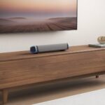 SOULION R30 Computer Speakers, USB Powered PC Speaker, Colorful LED Lights with Switch Button, 3.5mm Aux Surround Soundbar for Desktop Laptop Monitor Office Work Music Gray