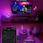 Lepro TB1 AI Smart Table Lamp, RGB+IC Addressable Color Changing Desk Light Alexa Google Home Enable, Music Sync, DIY Endless Scenes, APP Control Cool LED Lamp for Room Decor Ambient Lighting, 2.4 GHz