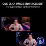 Razer Kiyo V2 Streaming Webcam: (4K 30, 1080p 60) FPS – AI Powered Auto-Framing – Built-in Microphone – Ultrawide Angle Lens – Privacy Cover – Works with OBS, Xsplit, Discord, Zoom, Teams – Black