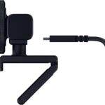Razer Kiyo V2 Streaming Webcam: (4K 30, 1080p 60) FPS – AI Powered Auto-Framing – Built-in Microphone – Ultrawide Angle Lens – Privacy Cover – Works with OBS, Xsplit, Discord, Zoom, Teams – Black