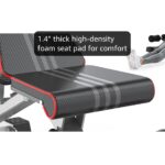 Yoleo Adjustable Weight Bench for Full Body Workout; Foldable Bench Press Bench of Home Gym Strength Training; Incline Decline Flat Utility Workout Bench with Quick Folding& Fast Adjustment (Black)