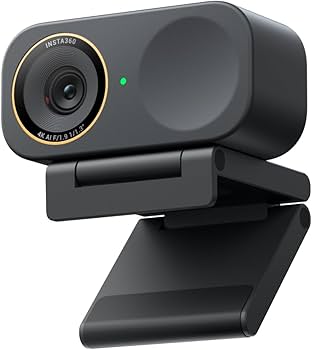 Insta360 Link 2C Pro – 4K Webcam for PC/Mac, 1/1.3” Sensor, Low-Light, Auto Framing, HDR, Directional Noise-Canceling Mics, Supports Stream Deck, Zoom, Teams, Twitch for Streaming or Meetings